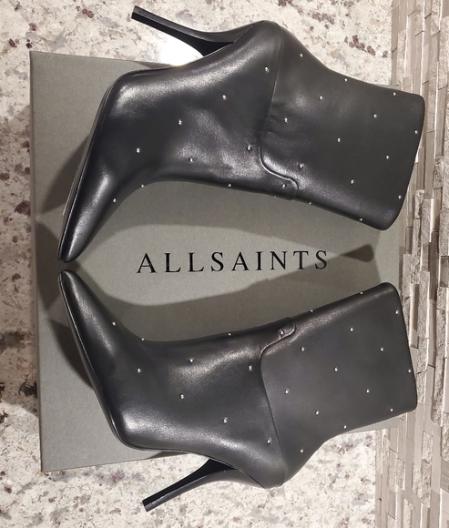 ALL SAINTS STUDDED BOOTIES - Picture 3 of 16